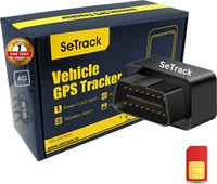 SETRACK SE-06 OBD GPS with Ignition Alert and Voice Monitoring GPS Device(Black)