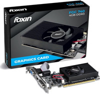 Foxin GT 740 DDR3 4 GB NVIDIA Chipset 128 bit 1000 MHz Graphics Card(Black)