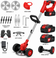 ANTARYAMI Electric Grass Cutter for Farm & Grass Cutting 48V Battery Operated Portable Cordless Grass Trimmer(Automated Feed)
