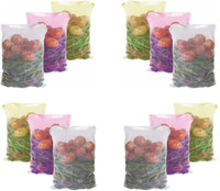 FAB ELLITE Reusable Fridge bags Vegetable storage Net for Fruits Pack of 12 Grocery Bags(Multicolor)