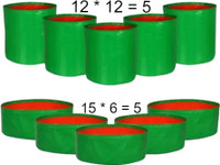 GrowTree 12 X 12 inch -Pack of 5 & 15 X 6 inch -Pack of 5, for Terrace Gardening Grow Bag Grow Bag