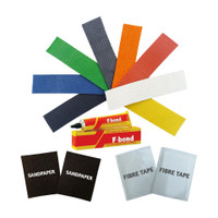 RaiGen 6 Cricket Bat Toe Guard with Adhesive 2 Sandpaper & 2 Full Fiberglass Tape Sheet Cricket Guard Combo(Black, Blue, Green, Grey, Orange, Red, White, Yellow)