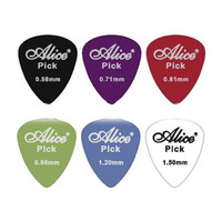 Right Gear Alice Picks 6 pcs Guitar Picks 0.58 mm, 0.71 mm, 0.81 mm, 0.96 mm, 1.20 mm, 1.50 mm Guitar Pick(Pack of 6)