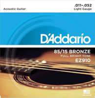 D'Addario Bronze Acoustic Guitar Strings FULL BRIGHT TONE_Stainless Steel Material(6 Strings)