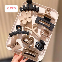 Prityka Beauty Hair Claw Clip Clutcher Korean Hair Acccessories for Women & Girls Hair Claw(Multicolor)