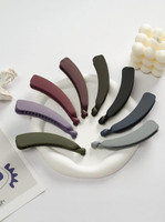 Zever Acrylic matte Finish Medium Size Hair Clutchers For Women Banana Clip(Multicolor)