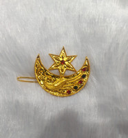 Gorkhastyle Star peacock Tic Tac Clip(Gold)