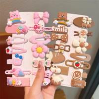 glamvibe Korean Kids Trending Combo Of Brown&Pink Unicorn 28pcs Baby Fancy Party Clips Hair Clip(Brown, Pink)