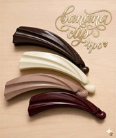 APSAMBR Pack of 4pc Banana clips matte finish medium size Banana Clip(Multicolor)