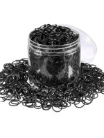 virtuvend ventures (900 PCS) Elastics Stretchy Hair Tie Ponytail Rubber Band(Black)