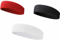 Fitty 3HEADBAND FOR MEN WOMEN, BOYS & GIRLS Head Band(White, Black, Red)