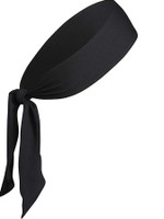 PAROPKAR Sport Hairband for Unisex Non Slip Moisture Wicking Tie Headband for all Sports Head Band(Black)