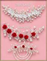Tress Bella New fancy hair tiara pack of 3 girls and women Hair Accessory Set(Silver, White, Red)