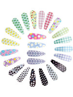 Radhu & Kabby Tic Tac Set for Girls | Vibrant Assorted Snap Clips Tic Tac Clip(Multicolor)