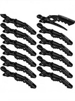 Mataiva Accessories For Styling Section Salon (Pack of 12) Hair Clip(Black)