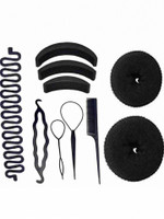 MEHAY 10 pes hair designing equipment Hair Accessory Set(Black)