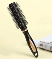 brown blush PROFESSIONAL ROUND ROLLER HAIR BRUSH WITH SOFT NYLON BRISTLES FOR DETANGLING