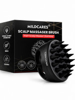 MILDCARES Hair Scalp Massager Brush | Soft Silicone Scrubber for Hair Growth Dandruff Care