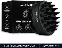 MildCares Hair Scalp Massager Brush | Soft Silicone Scrubber for Hair Growth Dandruff Care