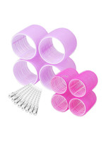 SIYAA Roller 20 Pcs Set 8Pcs Hair Rollers 2 Sizes (4 Jumbo & 4 Large)12 Pcs Hair Clips Hair Curler(Multicolor)