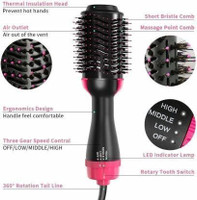 ND BROTHERS 3IN1 Hair Straightener, Hair Curling, Hair Dryer, Step Hair Dryer ND67 Hair Dryer(1000 W, Black, Pink)