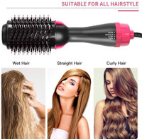 ND BROTHERS 3IN1 Hair Straightener, Hair Curling, Hair Dryer, Step Hair Dryer ND118 Hair Dryer(1000 W, Black, Pink)