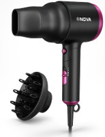 NOVA NHP-8225 Professional Hair Dryer(2000 W, Black and Pink)
