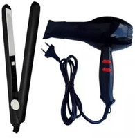 CKINDIA Professional Hair Dryer 1500 Watts and Mini Hair Straightener Combo (Multicolor) Hair Dryer(1500 W, Black)