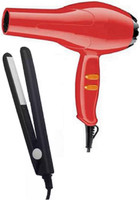 CK INDIA Hair Dryer 1800 Watts with Mini Straightener in Multicolor Hair Dryer(1800 W, Red, Black)