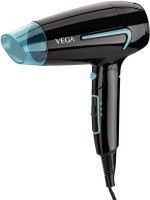 VEGA U-Style 1600 Foldable Hair Dryer For Men & Women With Cool Shot Button(VHDH-24) Hair Dryer(1600 W, Black, Blue)