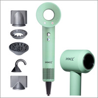 SKINCE Sonic High Speed BLDC Hair dryer, 2000W, 5 heads, millions ion, heat protection Hair Dryer(2000 W, Petal Green)