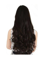 CRIBE 5 Clips Best Quality Natural Brown Wavy Hair Extension