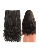 iFkart 26 Inch 5 Clips Curly  Extension(Black) Hair Extension