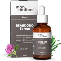Man Matters BeardGro Oil-In-Serum | Rosemary, Anagain & Aminexil | Stronger & Thicker Beard Hair Oil(30 ml)