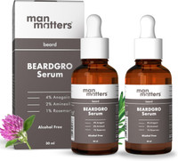 Man Matters BeardGro Oil-In-Serum | Rosemary, Anagain & Aminexil | Stronger & Thicker Beard Hair Oil(60 ml)
