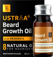 USTRAA Beard Growth Oil with mix of 8 natural oils and Redensyl  Hair Oil(35 ml)