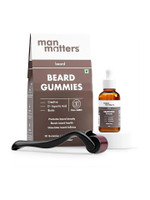 Man Matters Ultimate Beard Growth Kit | Beard Serum, Beard Gummies & 0.5mm Derma Roller Hair Oil(30 ml)