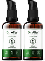 Dr. Alies Professional Beard Oil For Beard Growth & Thicker Looking Beard No Harmful Chemicals (Pack-2) Hair Oil(60 ml)