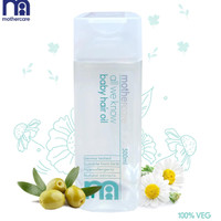 Mothercare All We Know Baby Hair Oil | With Goodness of Olive Oil & Chamomile Extract Hair Oil(300 ml)