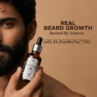 THE MAN COMPANY Beard Oil for Growing Beard Faster with Almond & Thyme, 100% Natural, Best Beard Growth Oil for Men, Nourishes & Strengthens Uneven Patchy Beard - 30ML Hair Oil(30 ml)