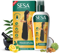 SESA Ayurvedic Hair Growth Oil with Bhringraj & 17 Rare Herbs Prevents Hair Fall Hair Oil(100 ml)