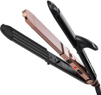 VEGA Keratin 3 in 1 Styler - Curler & Crimper VHSCC-03 Hair Straightener(Pink)