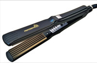 PROFESSIONAL FEEL Hair Crimping Electric Machine 4X Damage Control Control Technology Used 30 Sec Rapid Heating Ionic Titanium Plats 4 Temp Adjustment Hair Crimping Tool Hair Styler(Black)