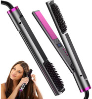 Calldrishe Hair Straightener - Curling Iron 3-In-1 Hair Straightener Flat Iron for Women H-05 Hair Straightener(Multicolor)