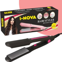BAZER (i-NOVA) AT-8006A Women's MINI hair Crimper Styler Machine Hair Styler(MULTICOLOR 02)