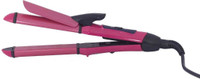 Mr Neat 2in1 Hair Curler & Straightener N2009 Hair Styler with Ceramic Plate U63 Hair Straightener(Pink)