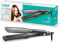 VGR V-519 Professional Hair Straightener with Slim Ceramic Plate, Adjustable Heat V-519 Hair Straightener(Black)