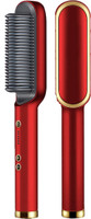 JPRO C Red Heating Hair Straightening Brush Ceramic Protection 34W Straightener Hair Straightener Brush(Red)