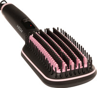 VEGA Lit style L2 with Keratin and Argan Oil Infused Ceramic Coated Bristles, VHSB-07 Hair Straightener Brush(Black, Pink)