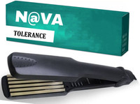 TOLERANCE 332 crimper (N@VA) NVA332-D Crimping Machine for Voluminous Hair Hair Styler(Black)